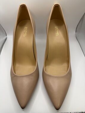 MICHAEL Michael Kors Blush Leather Pointed-Toe Pumps
